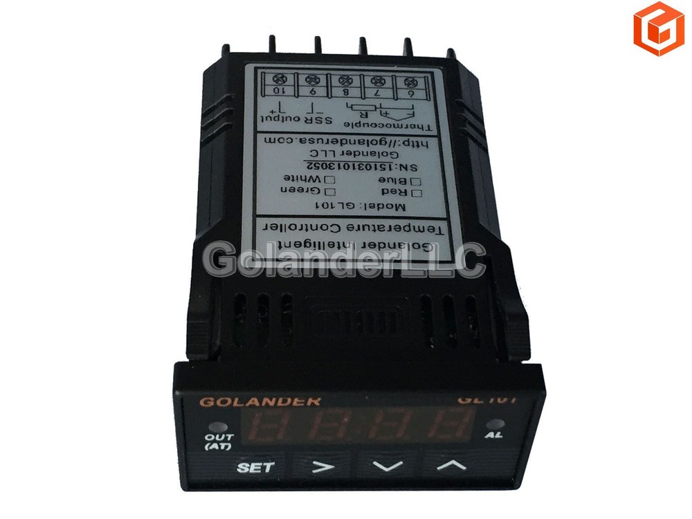 Universal 1/32DIN Digital PID Temperature Controller, Green with K thermocouple