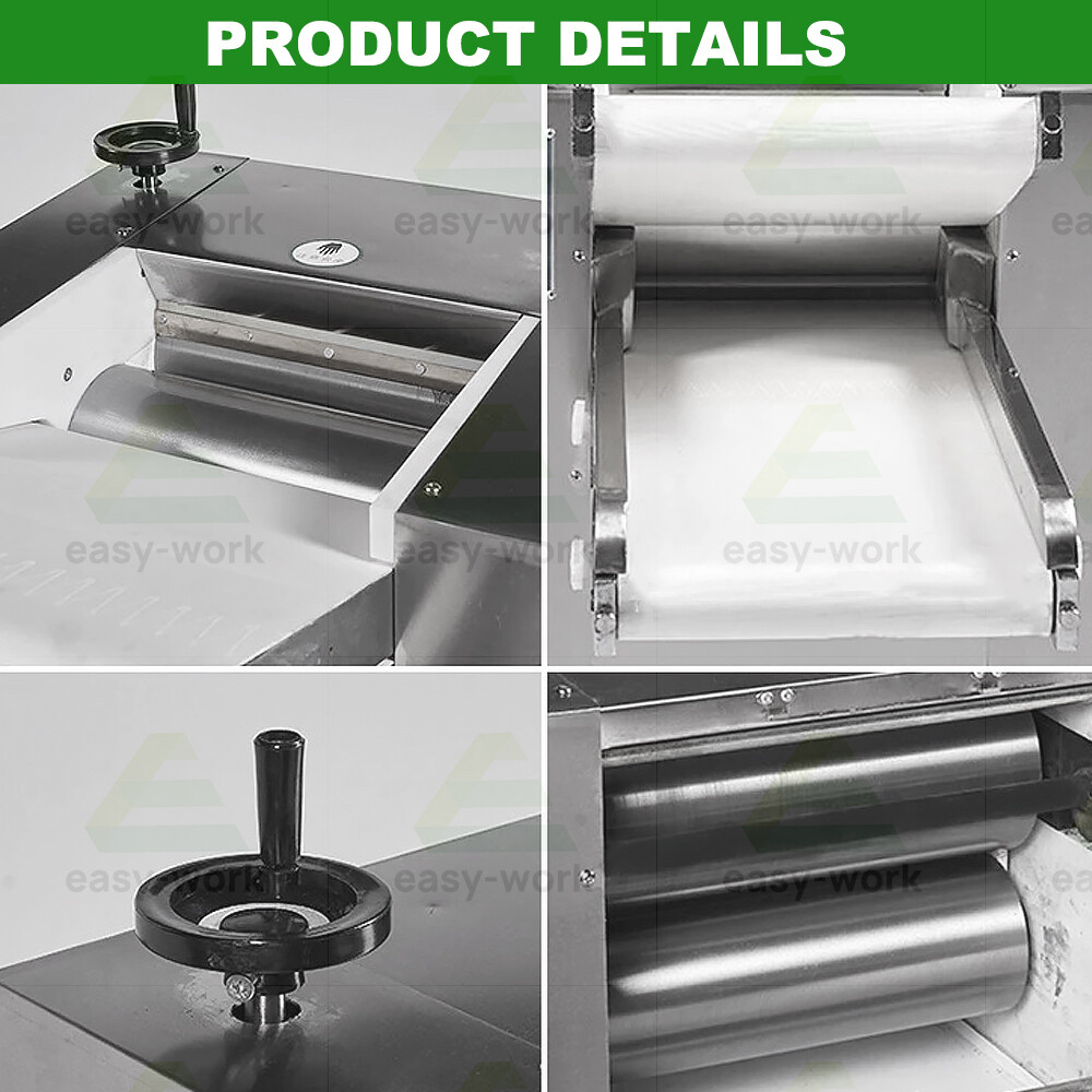 Automatic Electric Dough Sheeter Roller Pressing Circulating Dough Press Machine