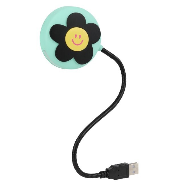 JUSTICE TECH Desktop USB Light Adjustable, Flexible & Bright - SUNFLOWER - NIB