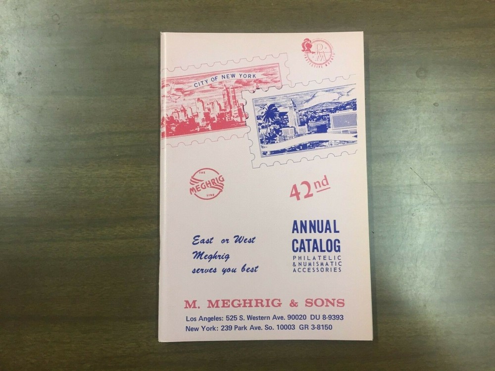 Meghrig 1971 Annual Vintage Philatelic & Numismatic Accessories Catalog