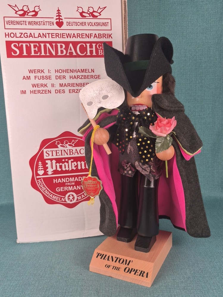 Steinbach 16” Nutcracker Phantom Of The Opera. Signed. 2002 Germany S902