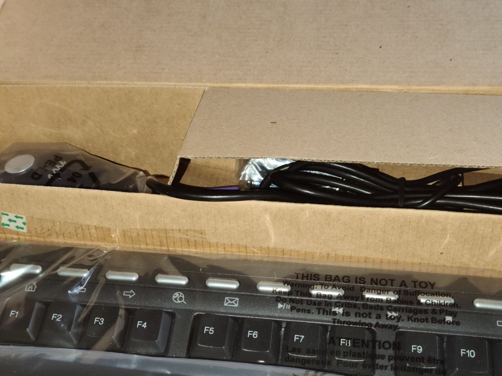 Wireless Keyboard Optical Mouse Micro Innovations #KB982W Desktop *READ FULL*