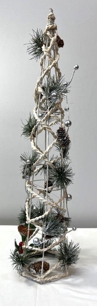 Artificial Christmas Tree Decoration With Pinecones & Berries