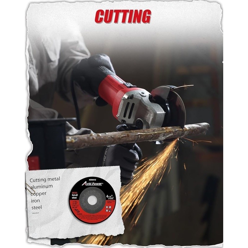 7.5 Amp Electric Angle Grinder Tool Cutting Grinding Polishing Adjustable Guard