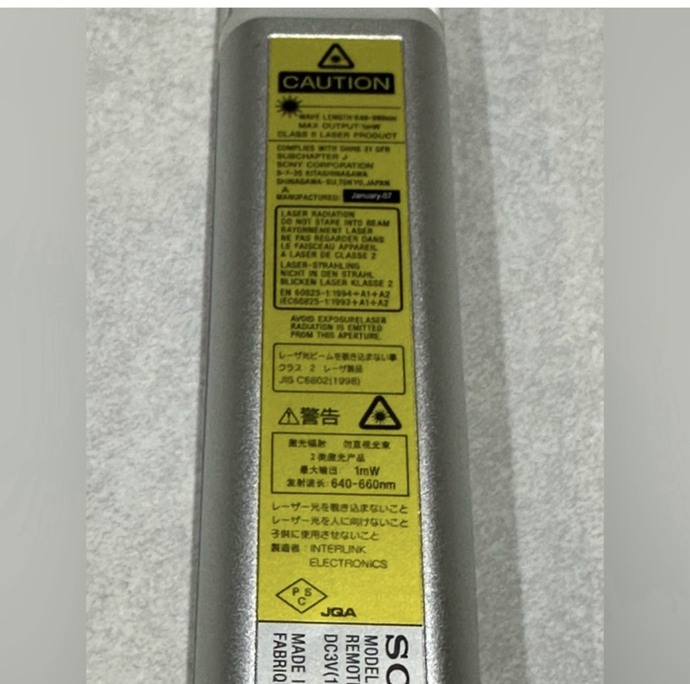 Genuine Original Sony RM-PJP1 Projector Presentation Laser Remote Controller