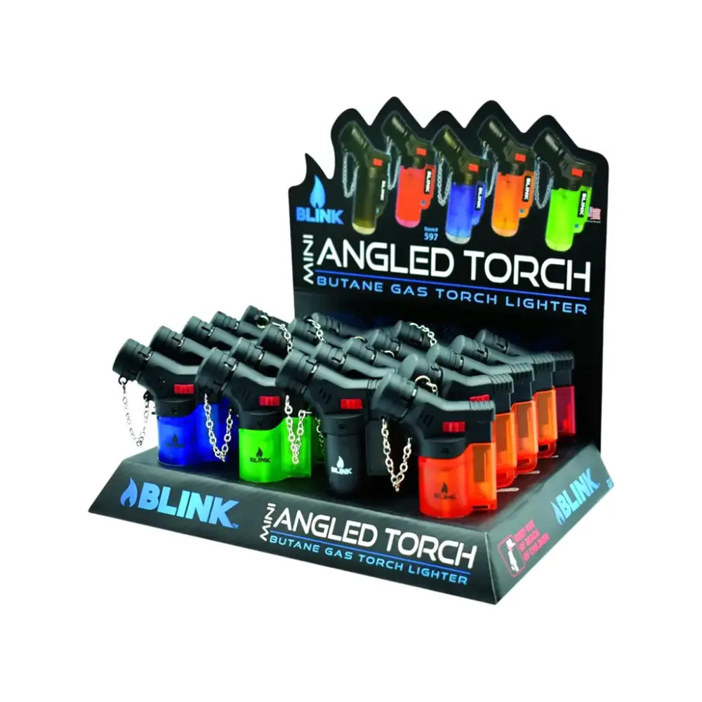Blink Torch Mini Frosted | Refillable Lighter Torch | 20CT Display Box