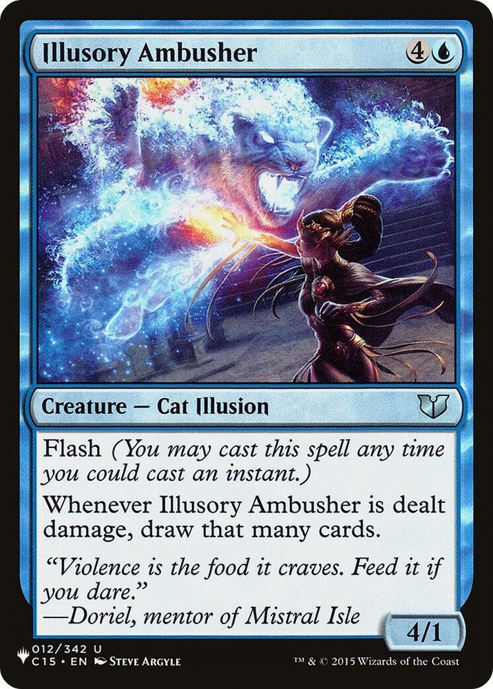 Illusory Ambusher The List Reprints 012/342 MTG LP