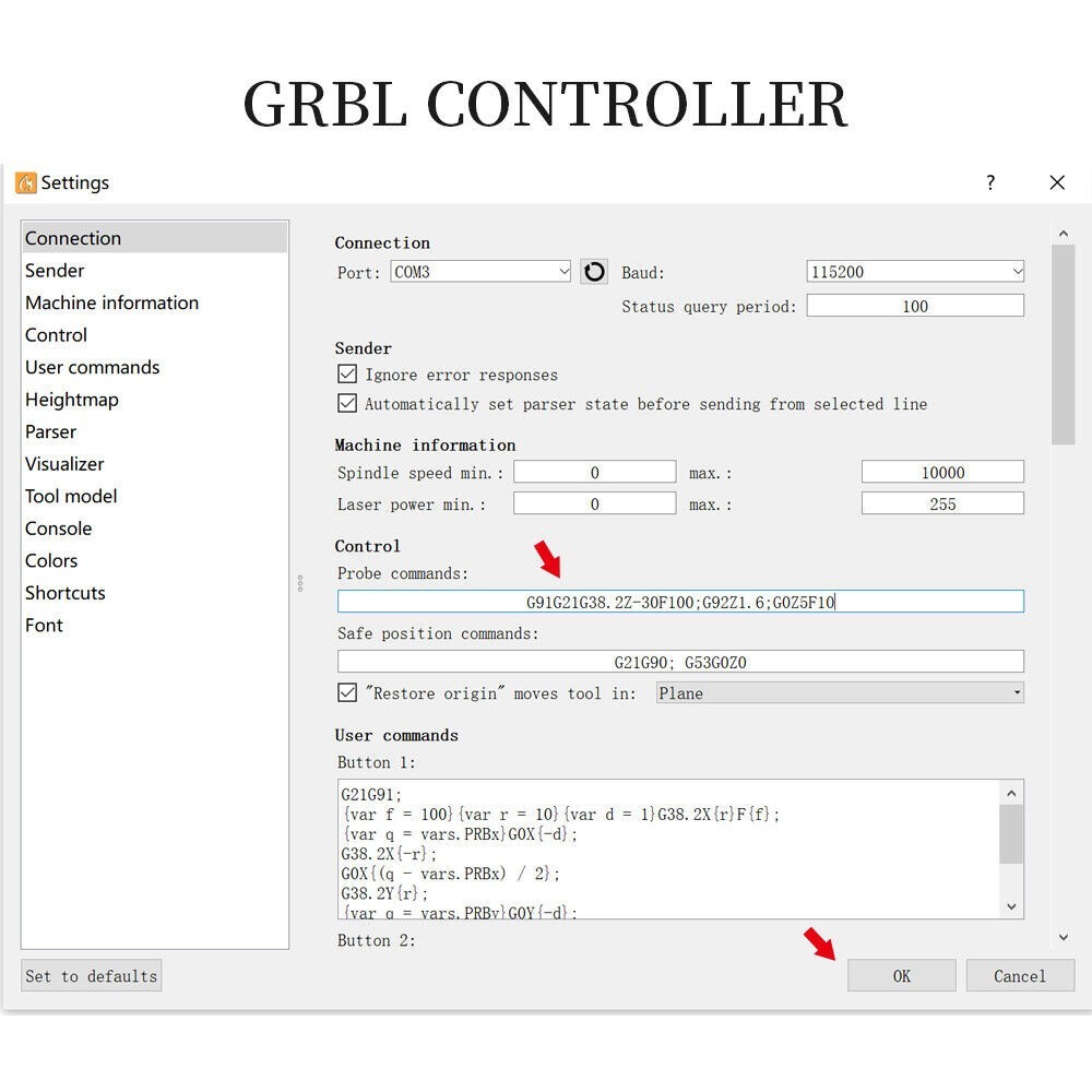 Accurate ZA xis Router Touch Pad Tool for Precise Tool Setting on For 3018Pro