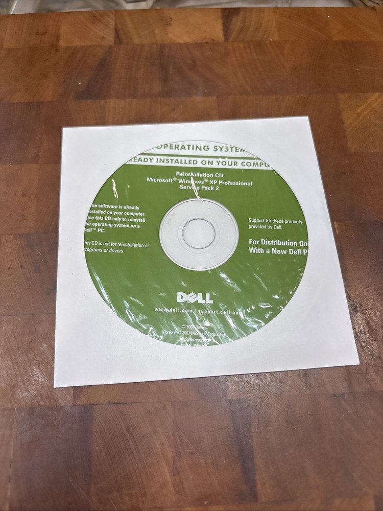Dell Reinstallation CD Win XP Pro SP2 - CD ONLY NEW/SEALED!!!