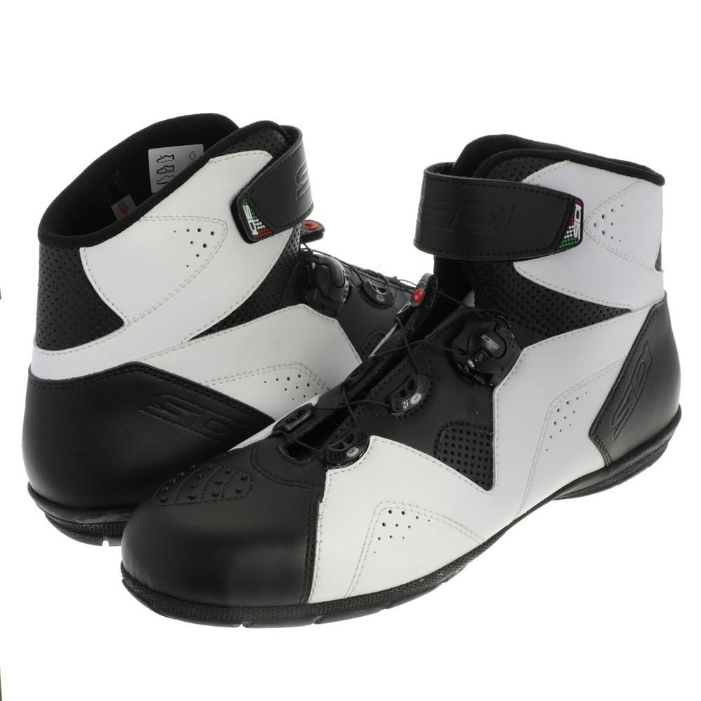 Sidi Black/White Boots Size 13