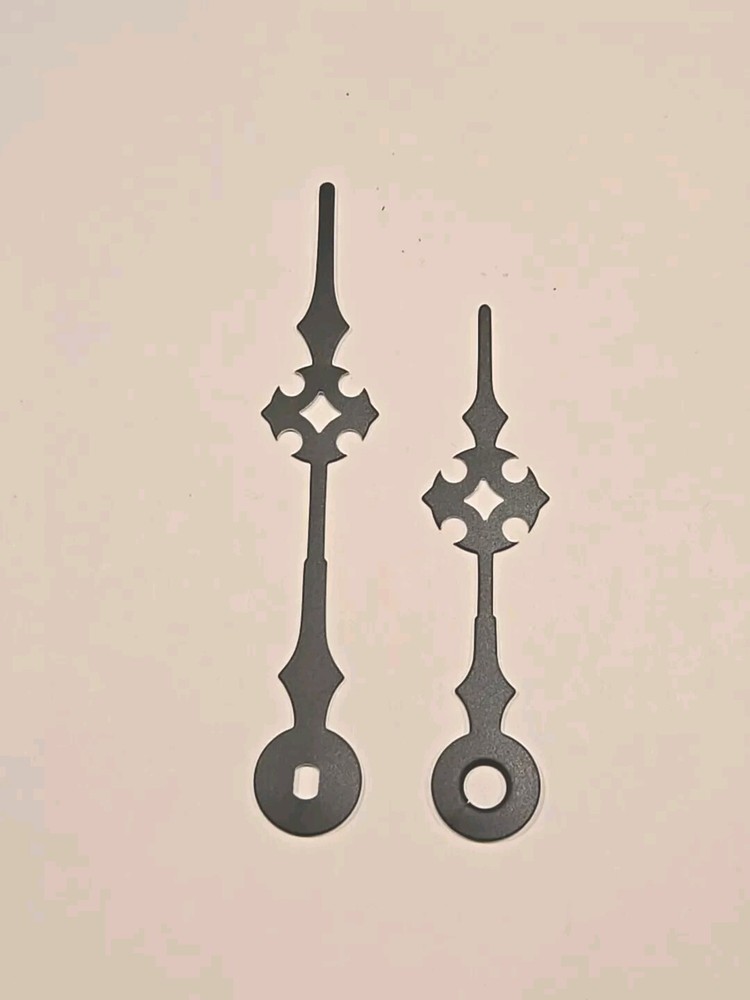 New 3" Maltese Pattern  Black Clock Hands - DIY - Single Set