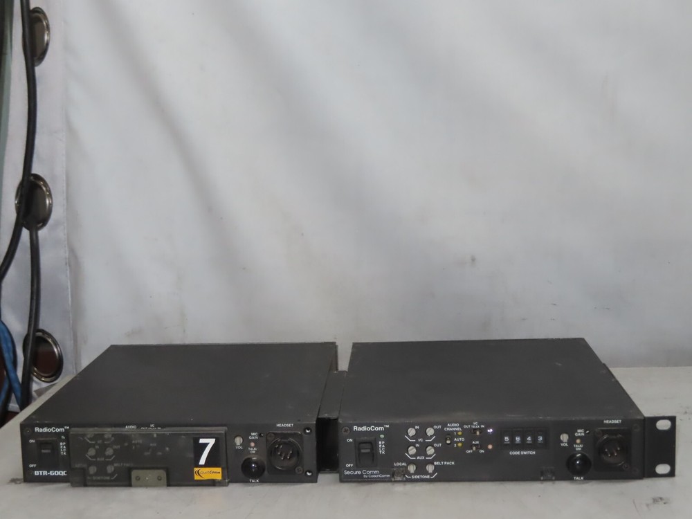 2x RadioCom BTR-600C UHF Intercom System