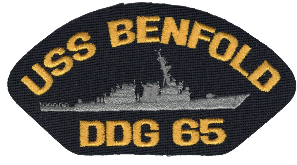 USS Benfold DDG 65 Embroidered Service Patch Arleigh Burke Class Destroyer