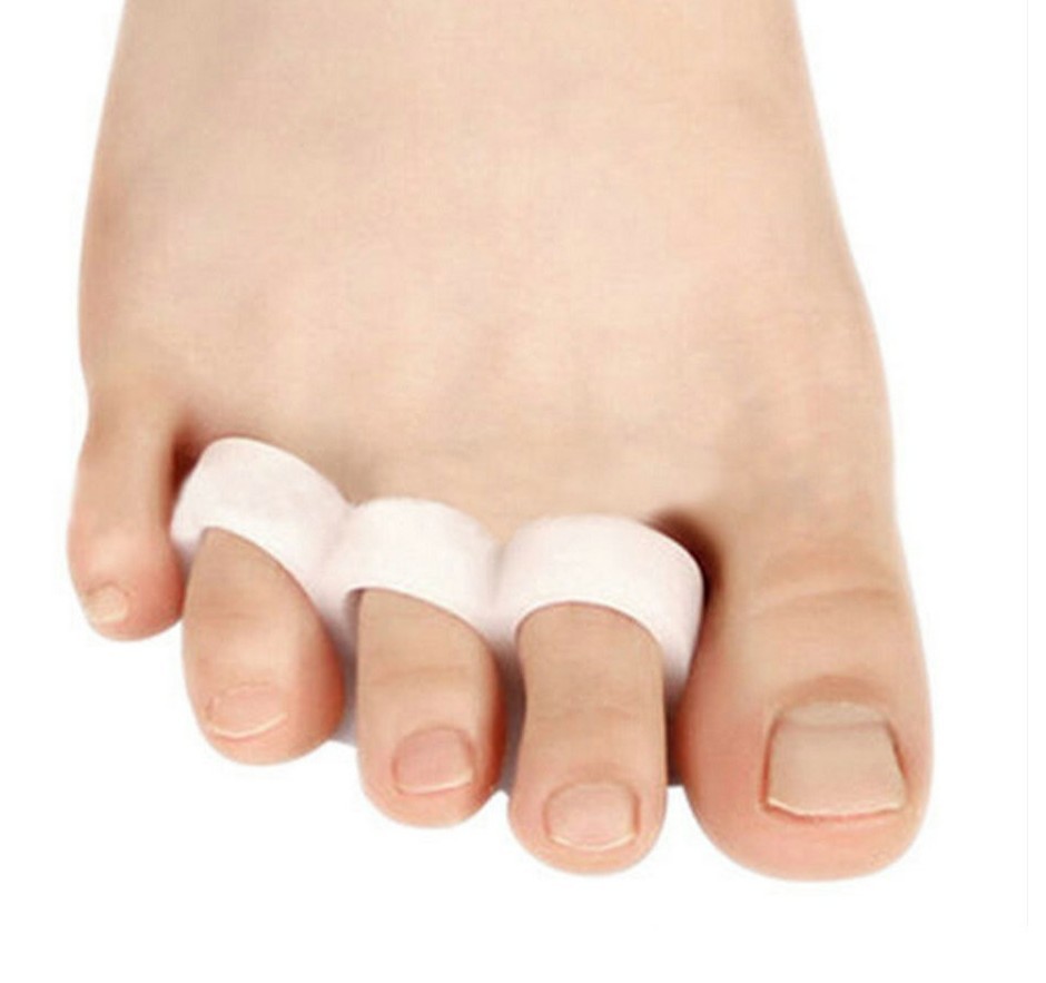 Combo Pack - 2 Soft Silicone Gel Claw Hammer and 2 Single Toe Loop Correctors