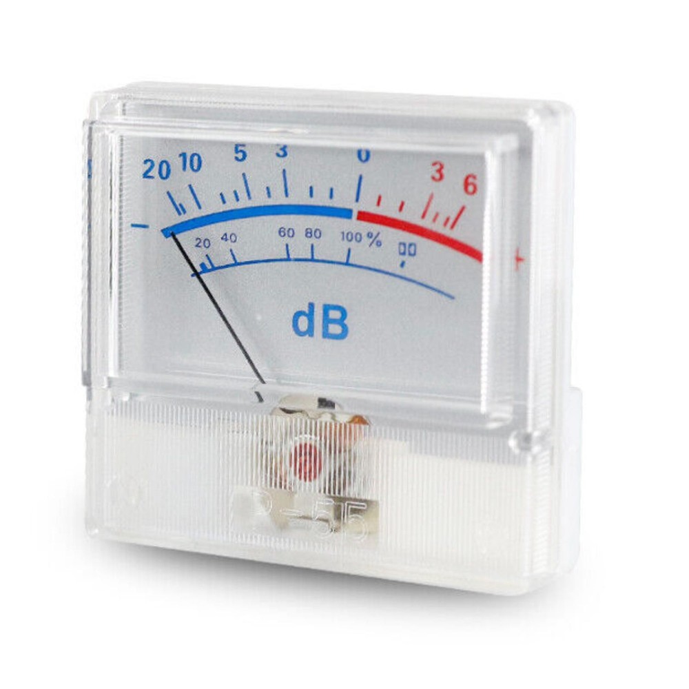 White Panel High-Precision Audio Power Amplifier VU Meter DB Level Header D