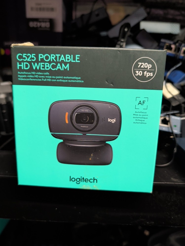 Logitech C525 HD 720P Webcam New Open Box