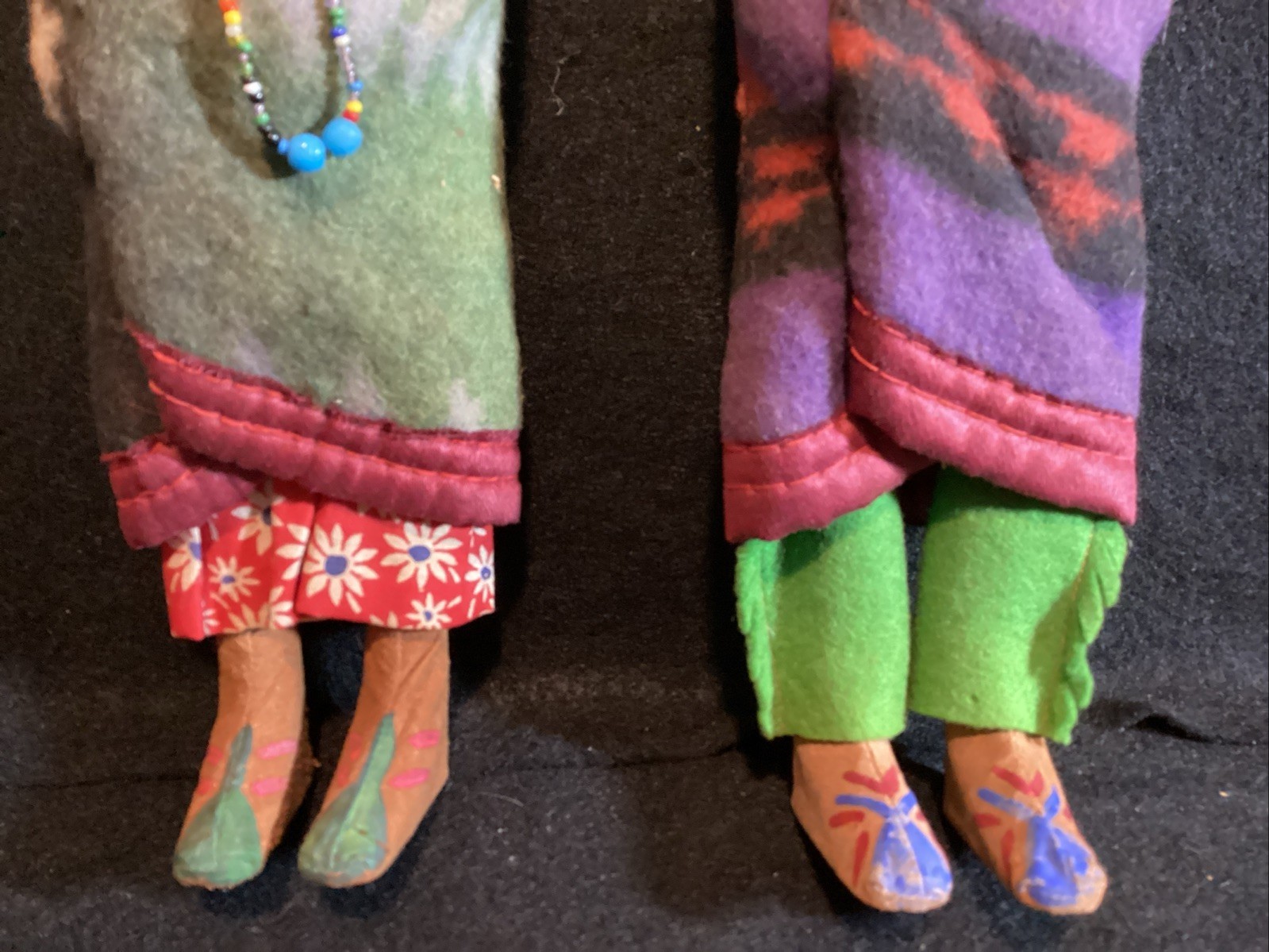 2 PCs. “Skookum Indian” ‘Bully Good’ Dolls, 9 1/2” Male, 9” Female, Orig. Tags