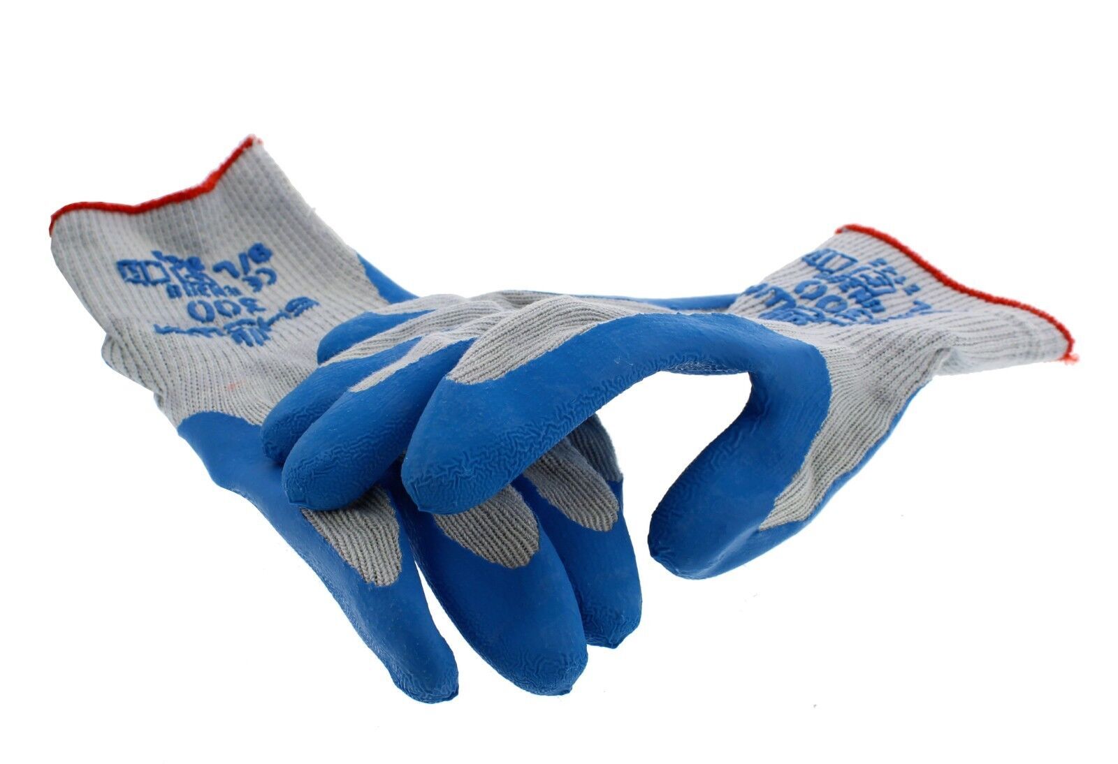 SHOWA ATLAS 300 LATEX RUBBER PALM DIPPED WORK GLOVES BLUE, GENERAL PURPOSE