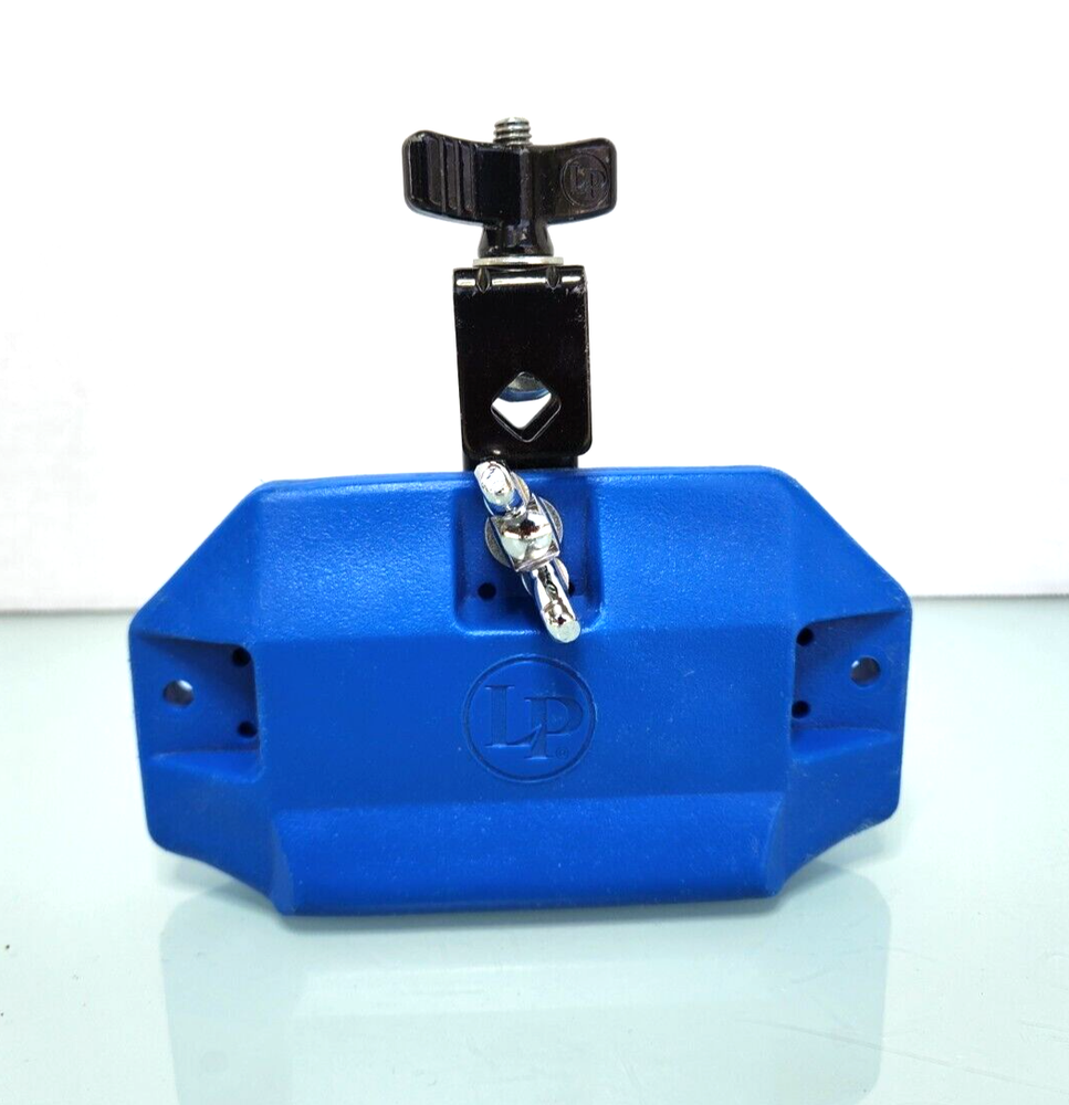 Latin Percussion Jam Block with Bracket High Pitch Blue