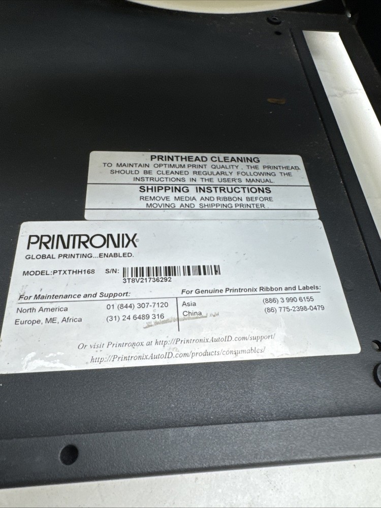 Printronix T8000 Printer ptxthh168 W/ Data Validator SV100 Tested