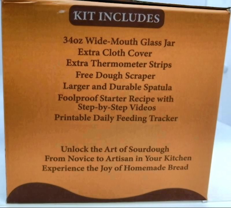 Spring Crust Sourdough Starter Jar Kit 34oz Open Box Complete Baking Set