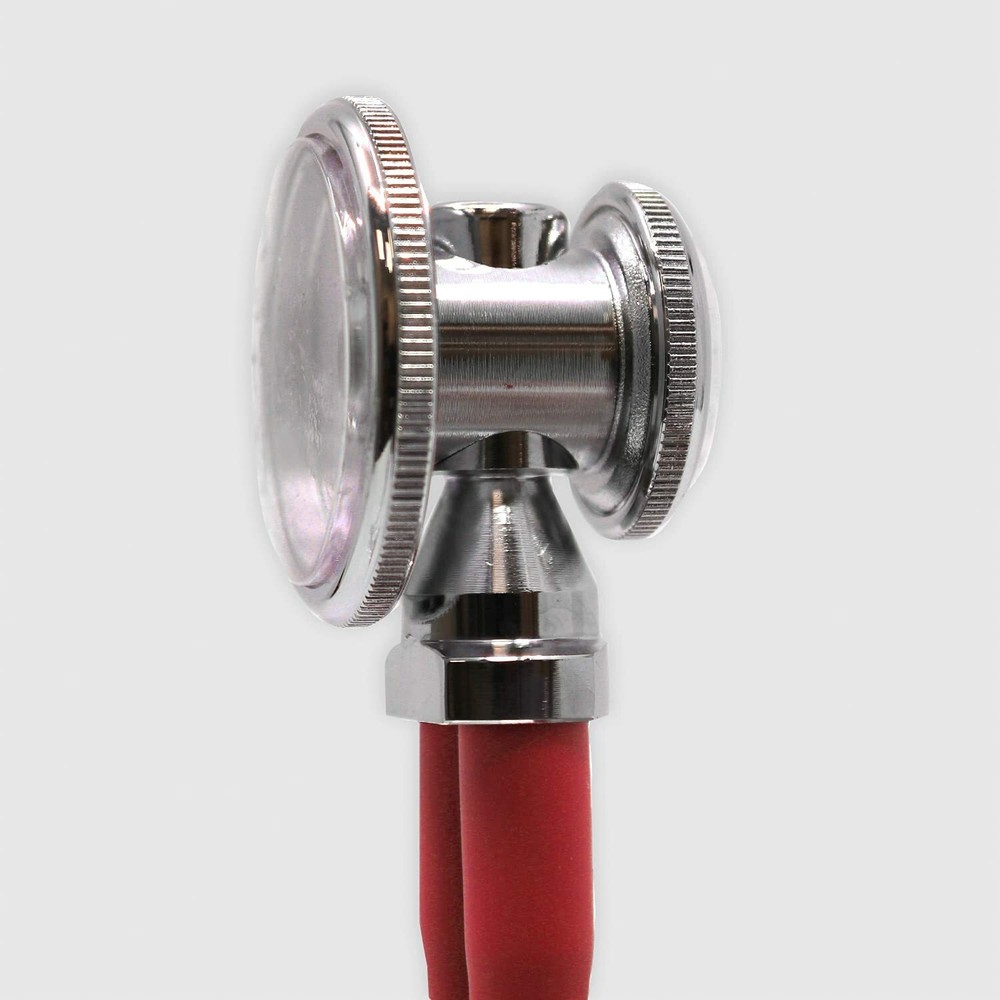 Dixie Ems Sprague-Rappaport Type Two Tube Stethoscope - Red