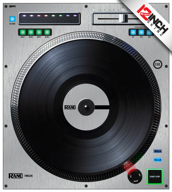 Rane Twelve Skin (SINGLE) brushed silver