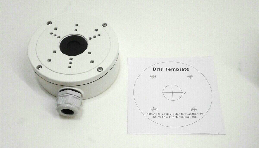 HikVision 302700692 CBS Bracket Conduit Base Junction Box White For Dome Camera