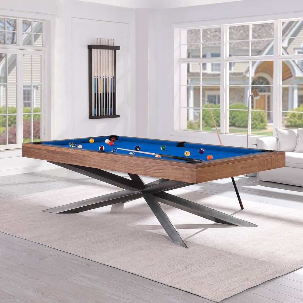 Playcraft Astral 8' Slate Pool Table, Walnut