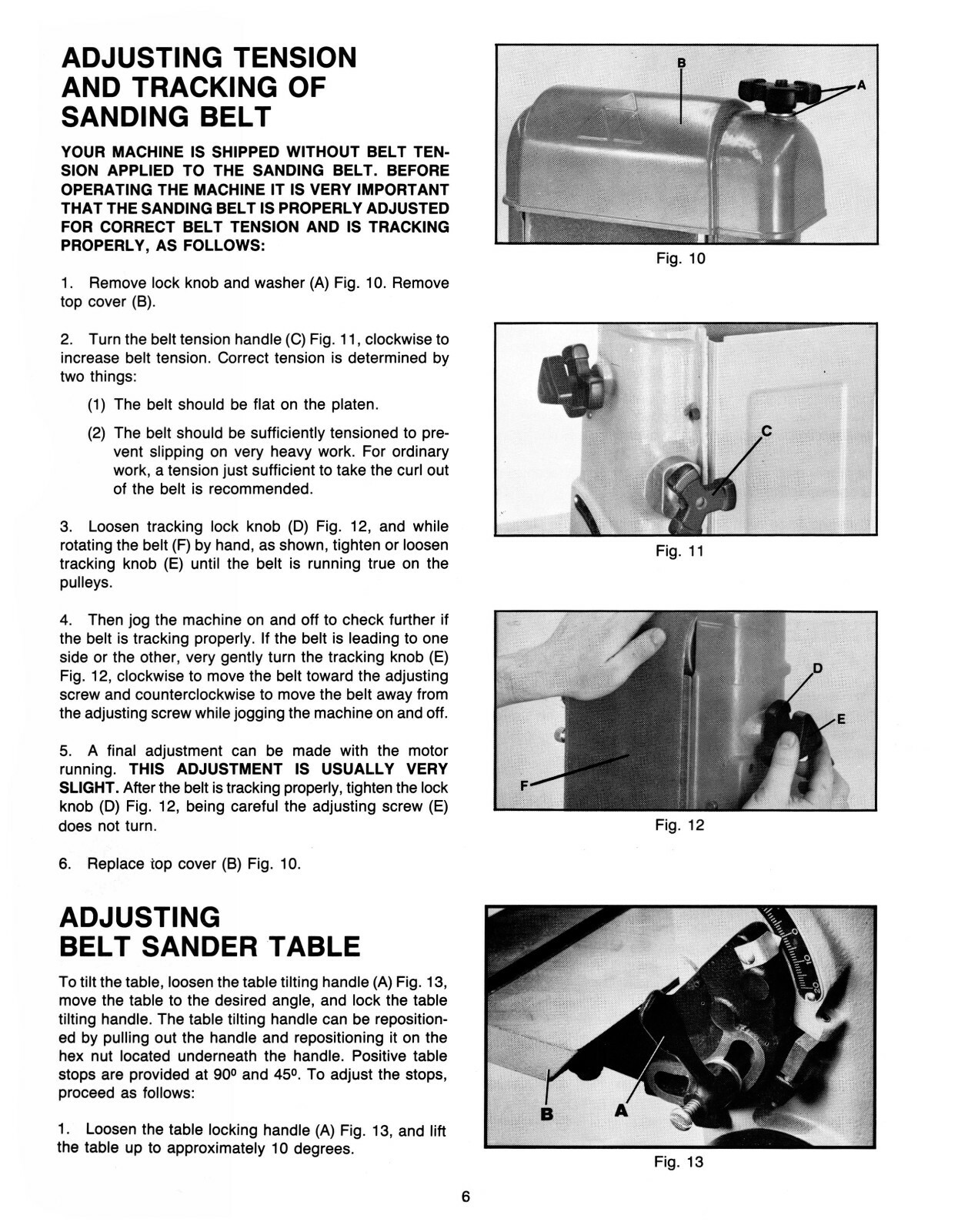 Delta 6" Belt 12" Disc Sander Model 31-730 Instruction & Parts List Manual #1591