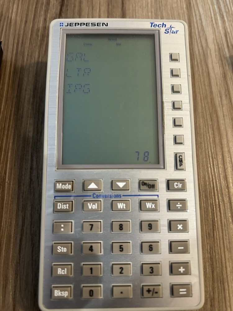 Jeppesen TechStar Electronic Flight Computer w/ Case & Manual – Tested