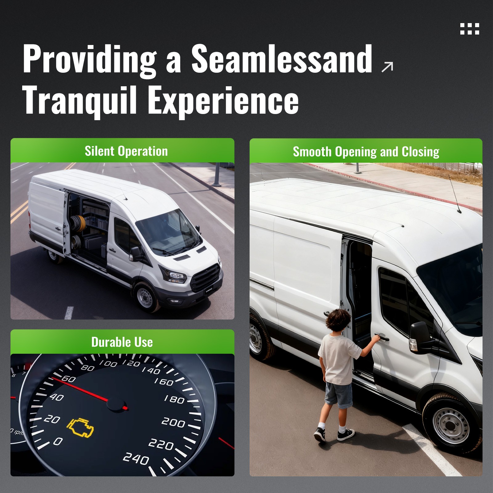 Sliding Door Hinge Roller Set Right Side For Ford Transit 150 250 350 2015-2023