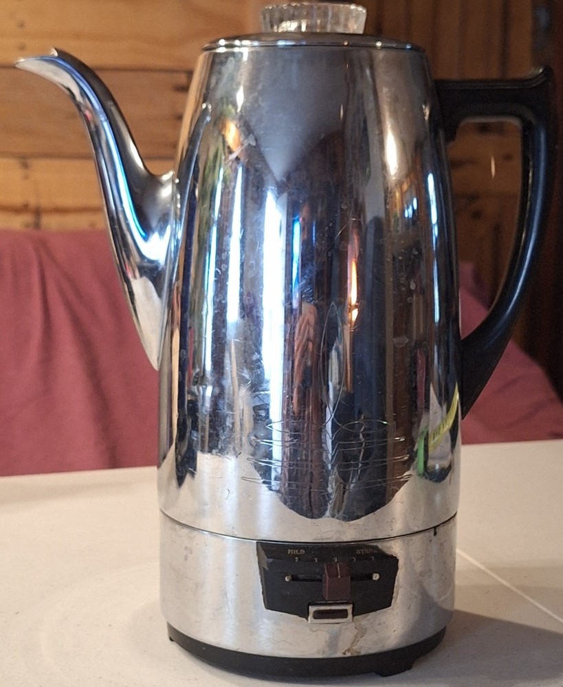 Vintage Coffeematic Universal Chrome Coffee Percolator
