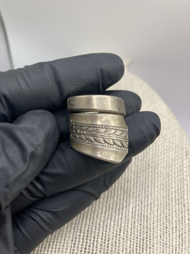 Vernon Silver Plate Silver Ring made from Flatware, Size 6.5