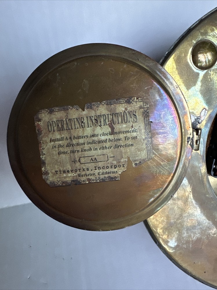 Atlantic Steam Navigation Co. NY Nautical Clock Timeworks, Berkeley, CA