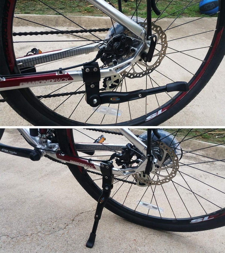 Rust-Resistant Adjustable Kickstand for 22-28 Inch Bikes - Sturdy & Reliable