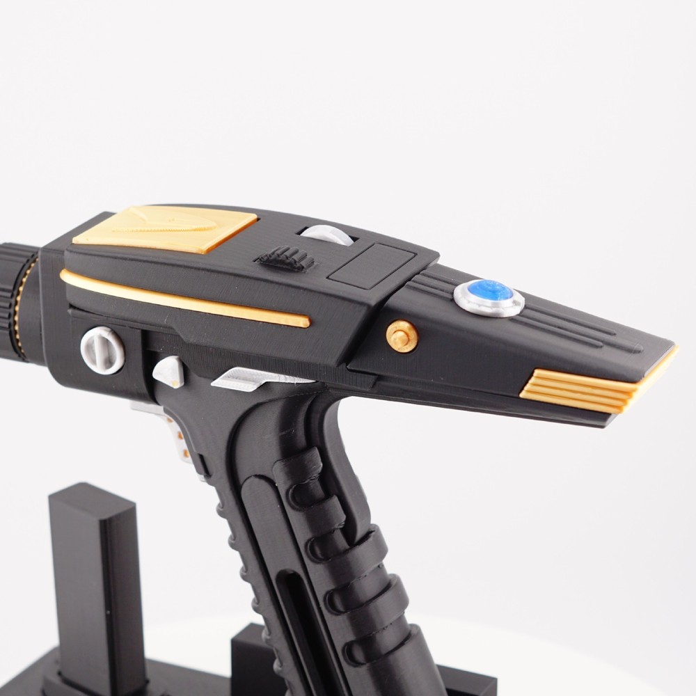 Star Trek Discovery Type 2 - Black - Phaser 3D Printed Prop w/ Moving Trigger