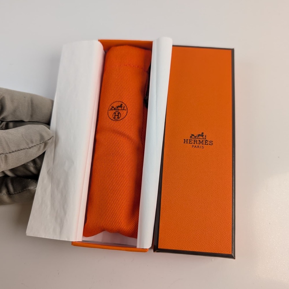 New HERMES Refillable Atomizer Perfume Leather Case Accessory Etoupe Beige