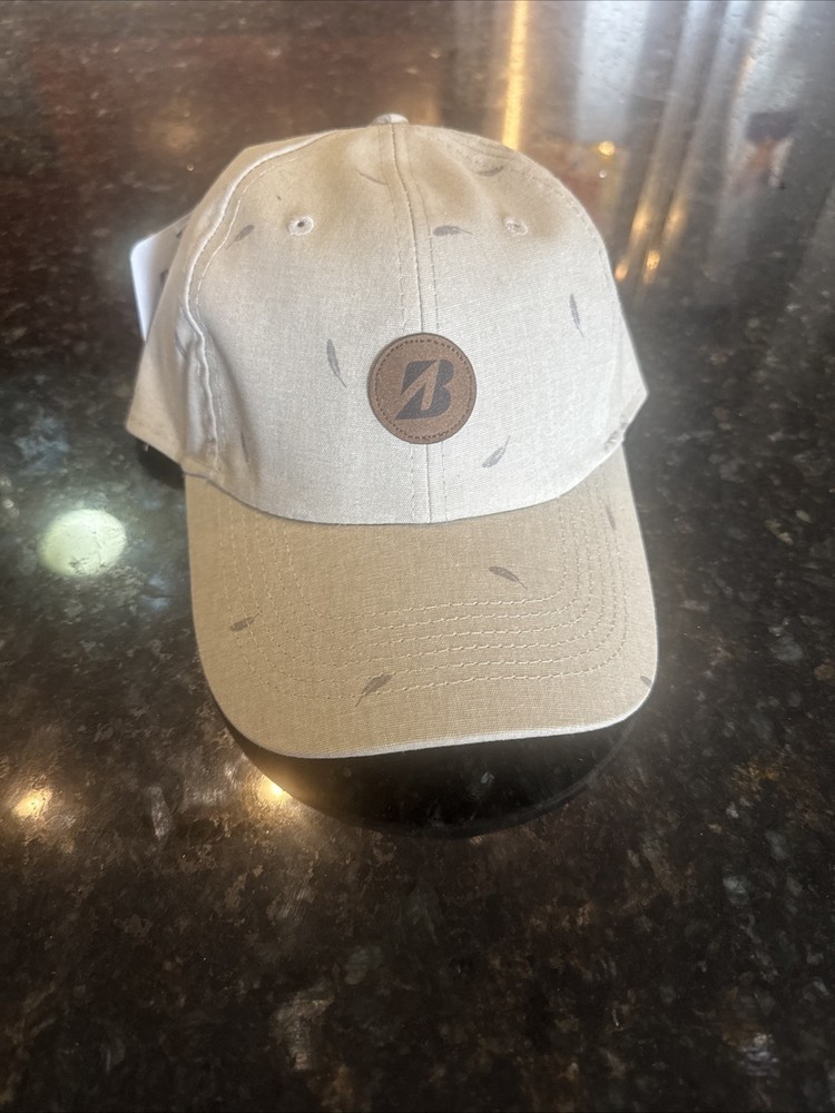 New Bridgestone Golf Oceanside Adjustable Hat/Cap PATTERN: Feathers