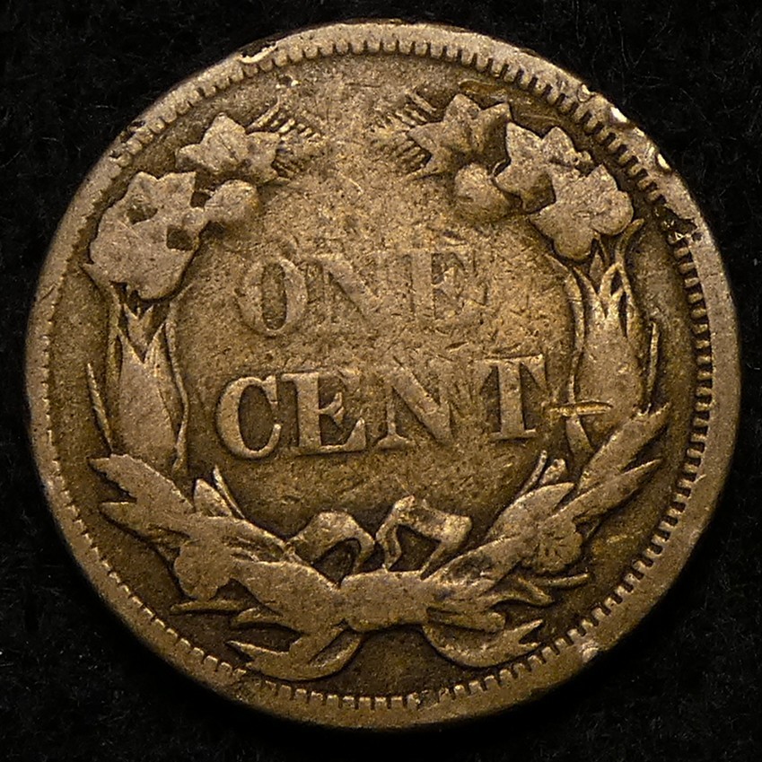 1858 Small Letters Flying Eagle Cent with full eagle and some feather detail