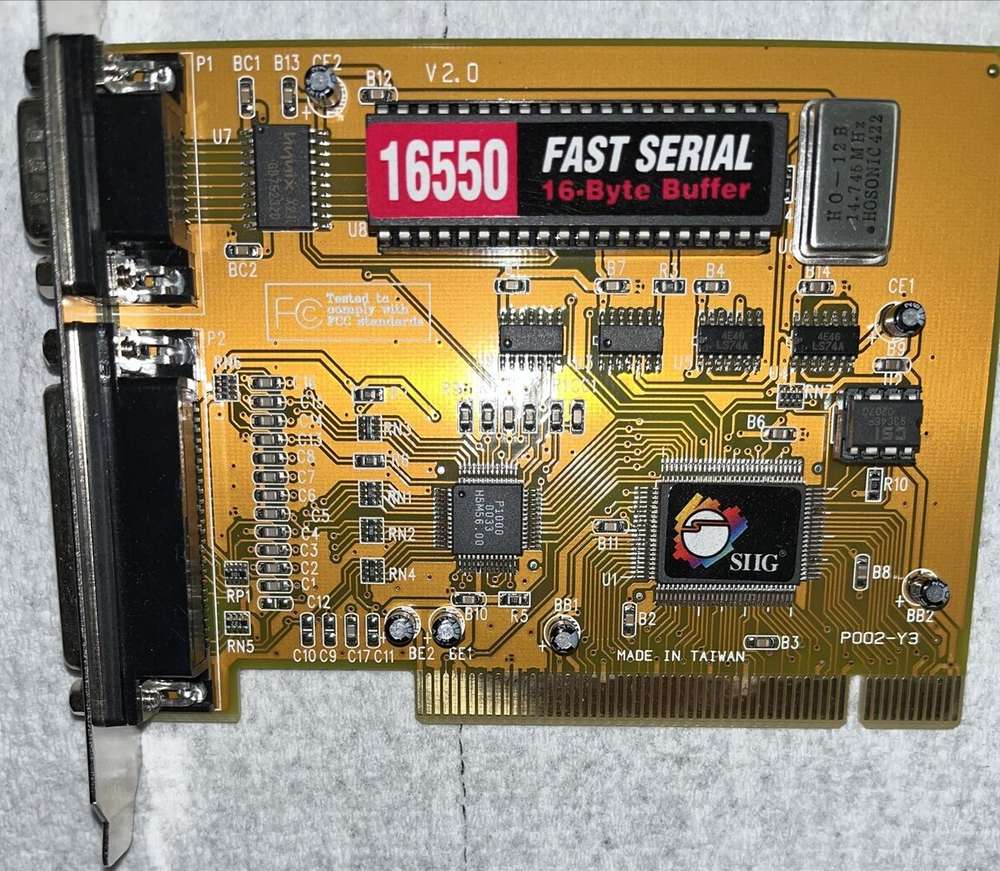 SIIG 16550 Fast Serial 16-Byte Buffer Board Ver. 1.0