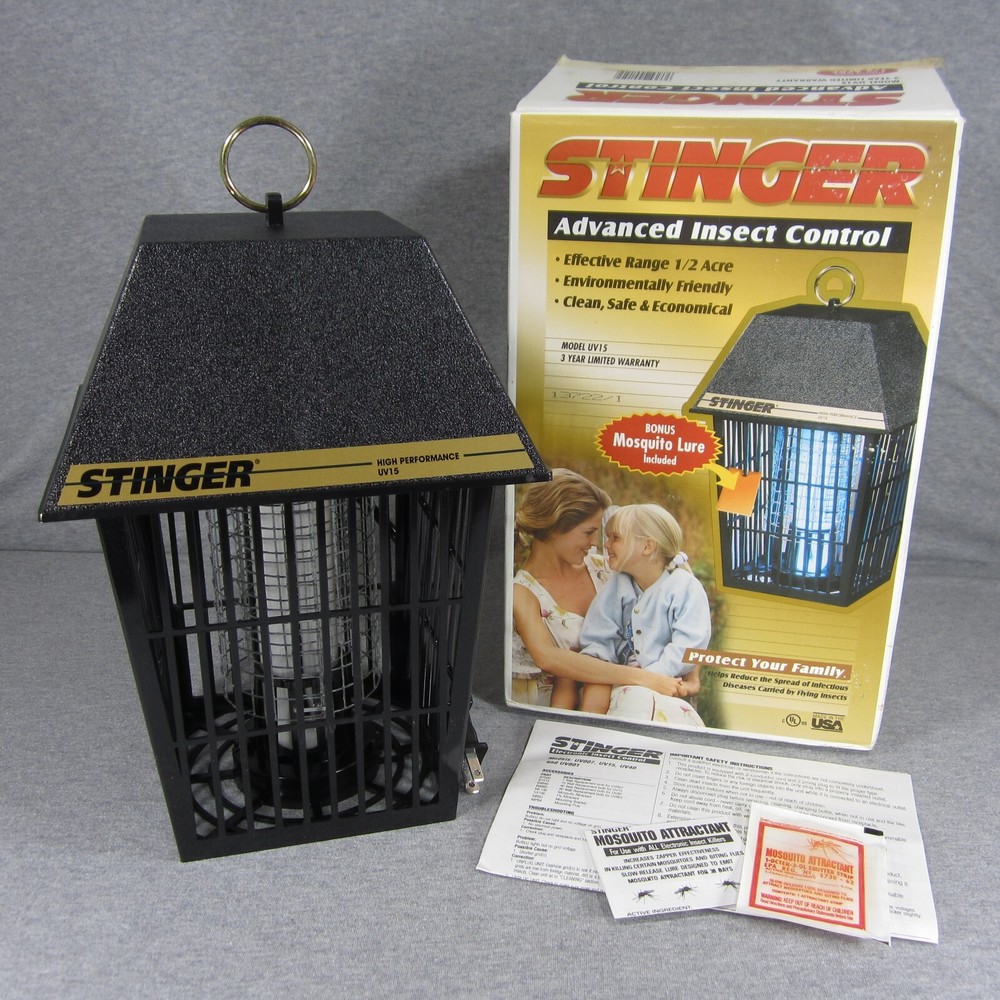 Stinger UV15 Bug Zapper Insect Mosquito Trap ½ Acre Coverage - Open Box