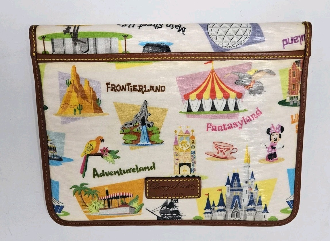 Dooney & Bourke DISNEY WORLD Retro iPad Tablet Case Leather Traveling Carrying