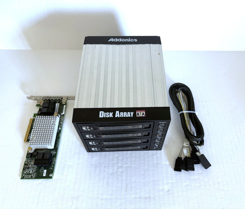 Addonics 4 x 3.5" hot-swappable Disk Array & Adaptec 1000-16i HBA controller