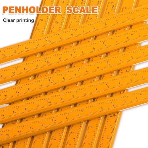 200 Pcs Flat Construction Pencils, Graphite Carpenter Pencils & Sharpener Set