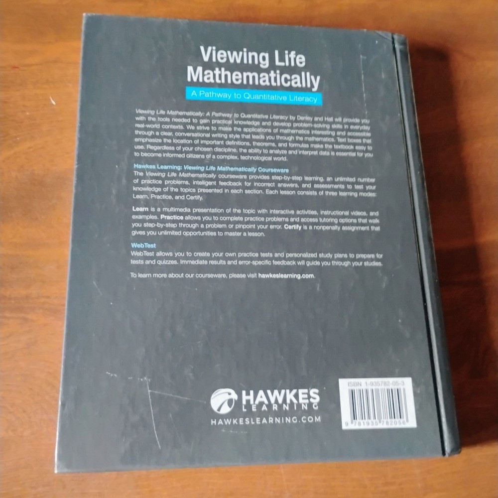 Viewing Life Mathematically A Pathway to Quantitative Literacy Textbook