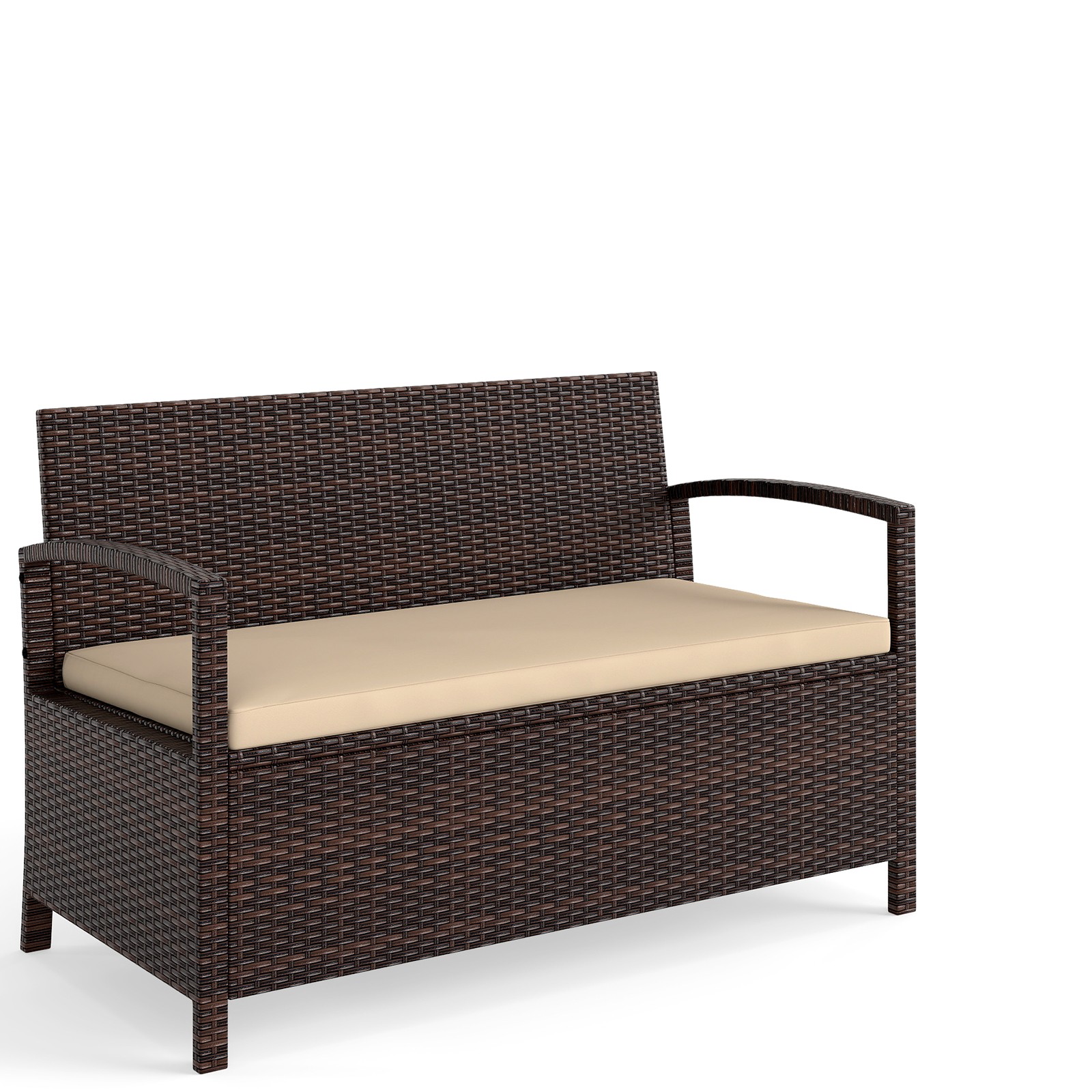 42 Gallon Outdoor Deck Box w/ Seating for Garden Tools & Pool Supplies for