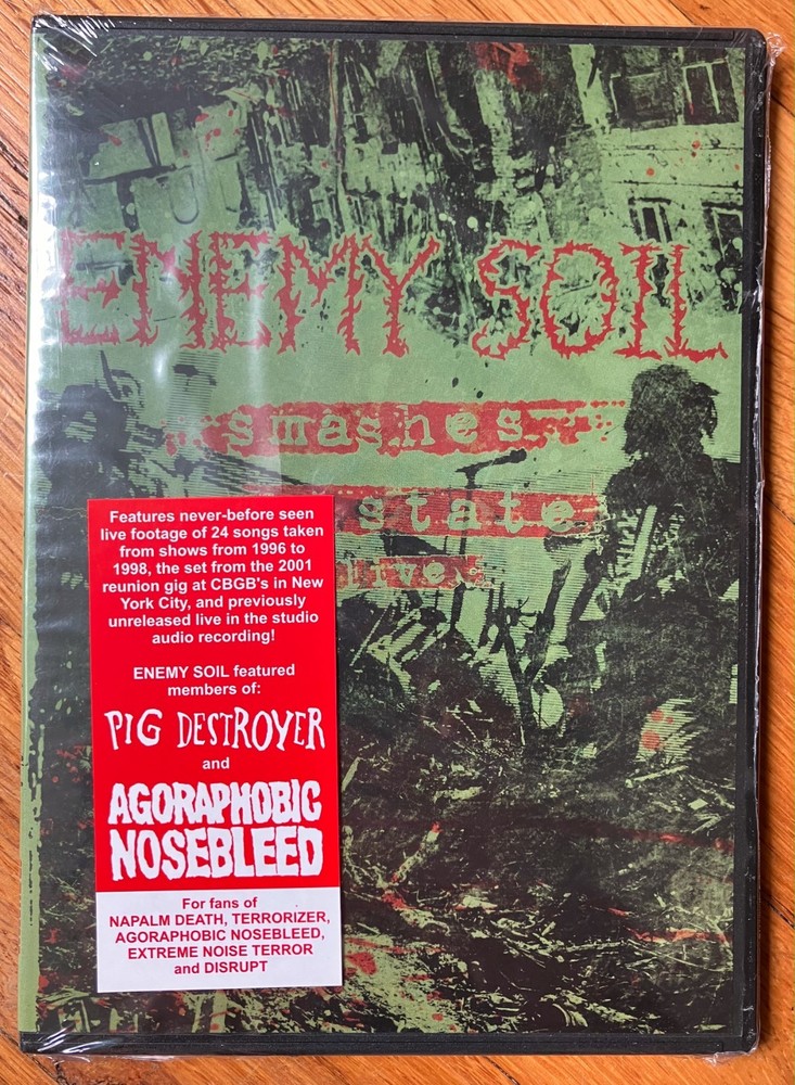 Enemy Soil grindcore band - CD, Discography, and DVD bundle