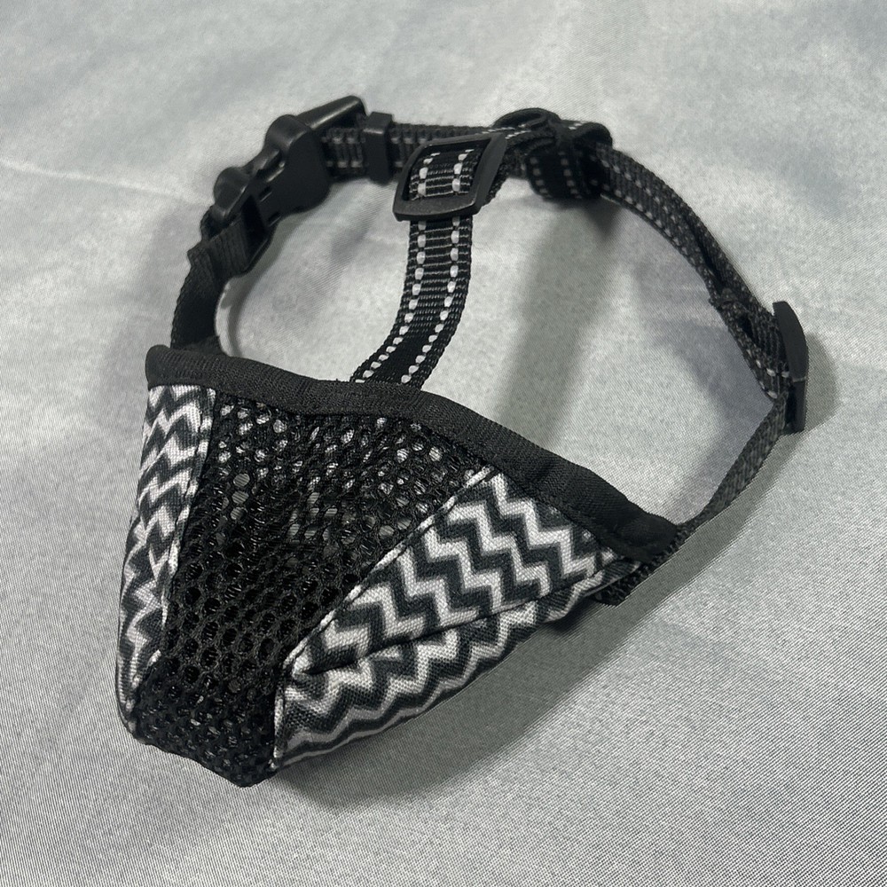 Dog Muzzle Anti Barking Bite Chewing Mesh Mask Training Small Medium Breathable