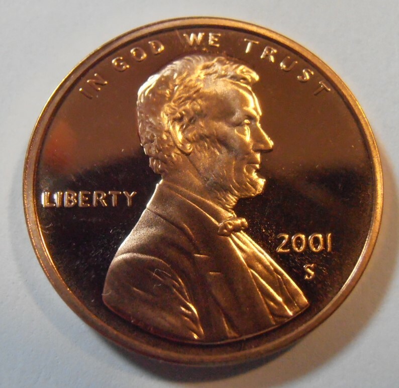 2001 S Lincoln Cent Proof